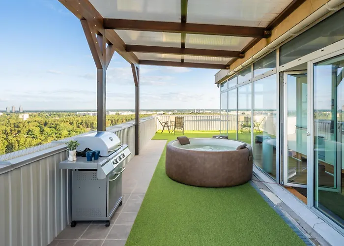 Skypenthouse & Spa With Free Parking