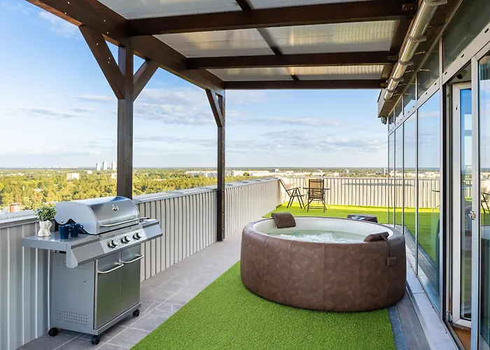 Skypenthouse & Spa With Free Parking